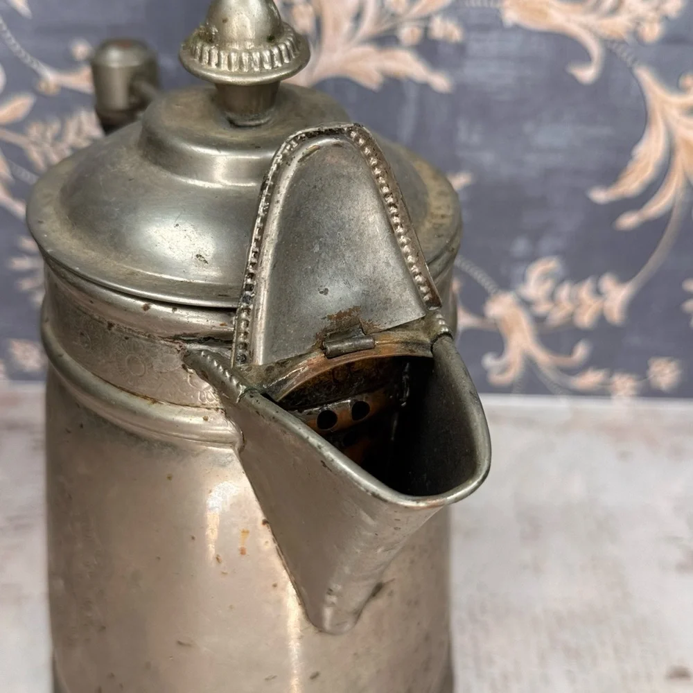 Antique pewter coffee